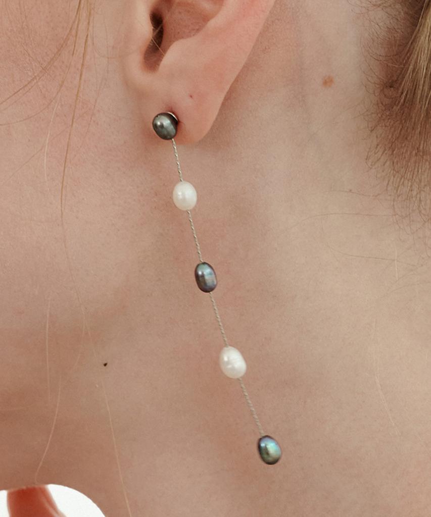 Findelise Freshwater Pearl Mix Drop Earrings (Long)