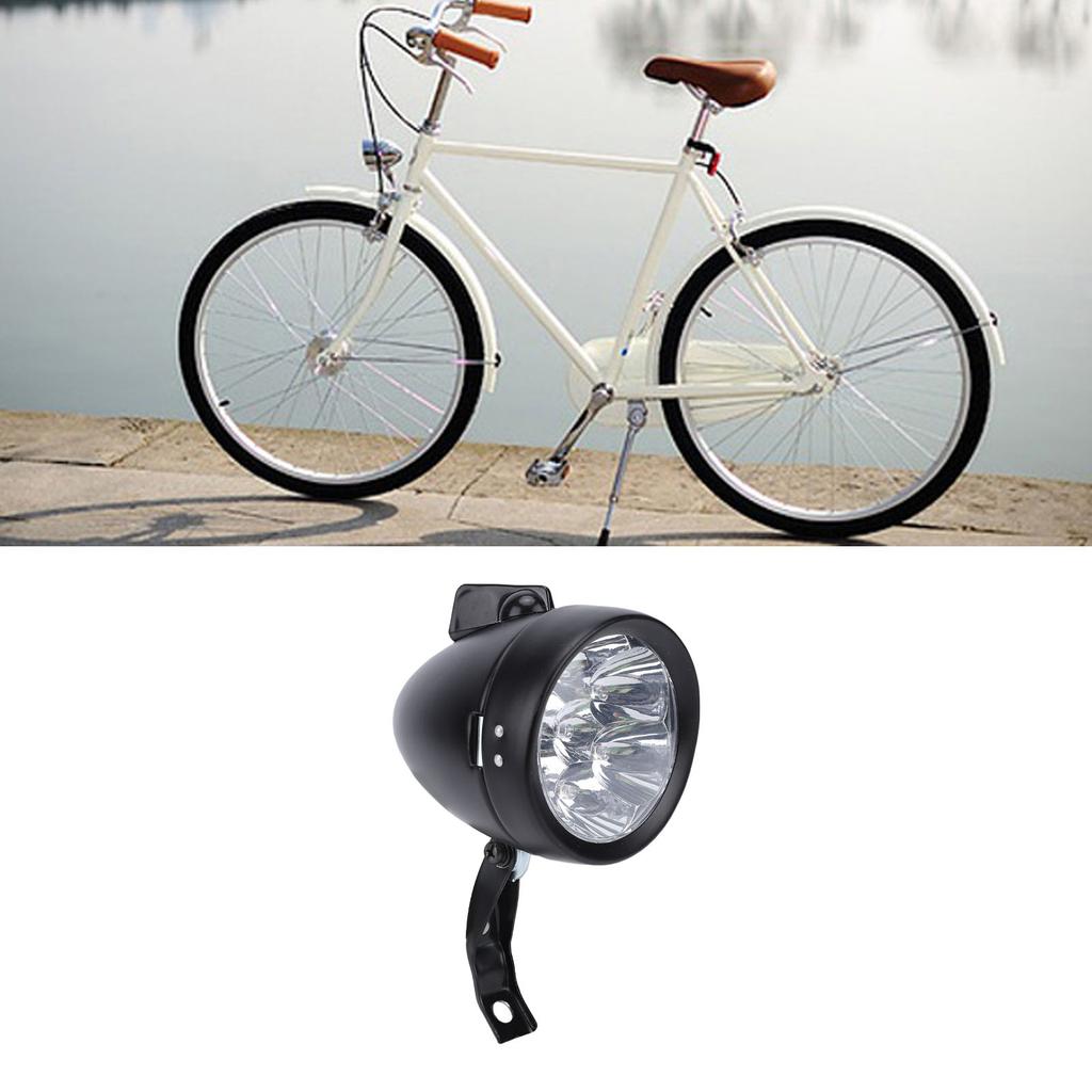 Vintage Front Light Retro Bike Front Lamp 6 LED Headlight with Bracket for Night Riding Cycling