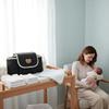 Zipper Embroidered Bag Large Capacity Quilted Diaper Handbag Solid Color Fluffy Stroller Nappy Bag Baby Diaper Caddy Organizer