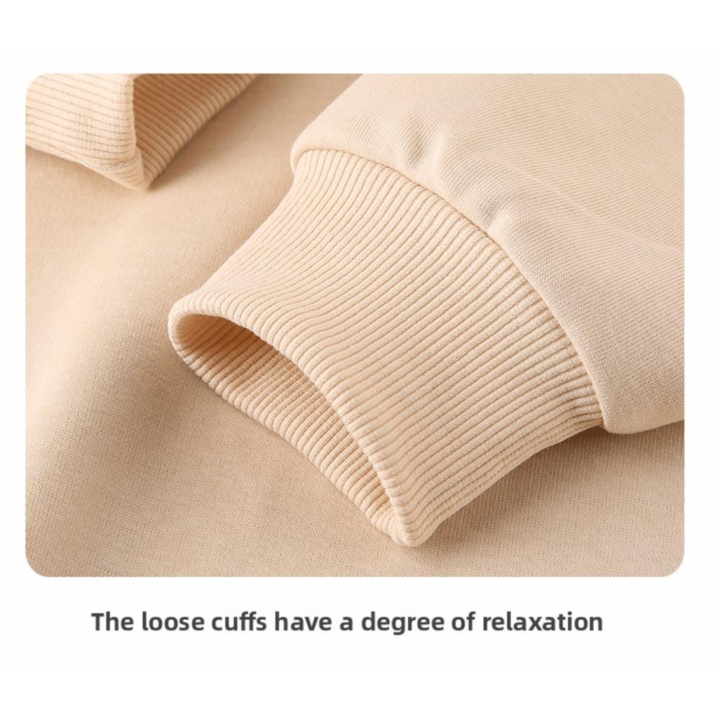 Men's and Women's Round Neck Hoodie Autumn and Winter New Item Japanese and Korean Lazy Loose Women's Top Comfortable Casual Student Hoodie
