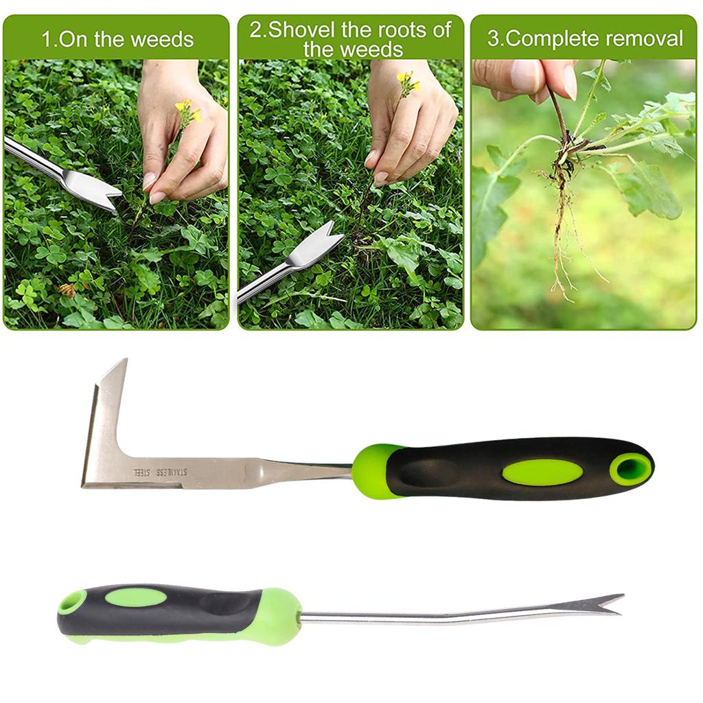 Weeder and Gardening Dandelion Removal Tool Stainless Steel Lady Tools Metal