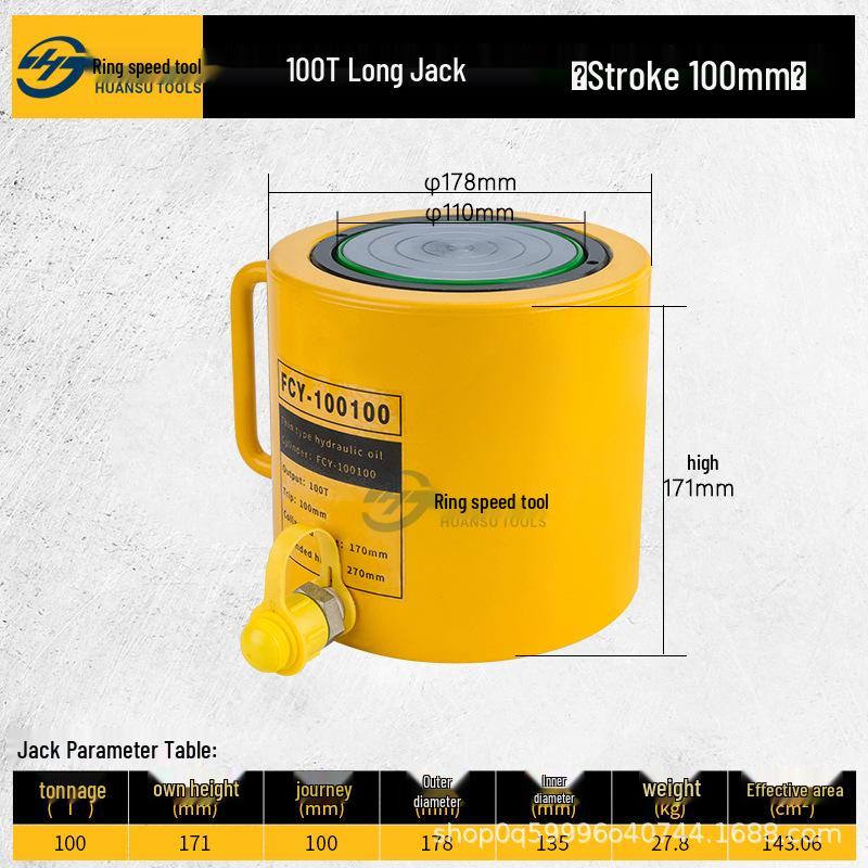 Hydraulic Jack Cylinder: 10T-100T Electric/Manual Lifting Tool