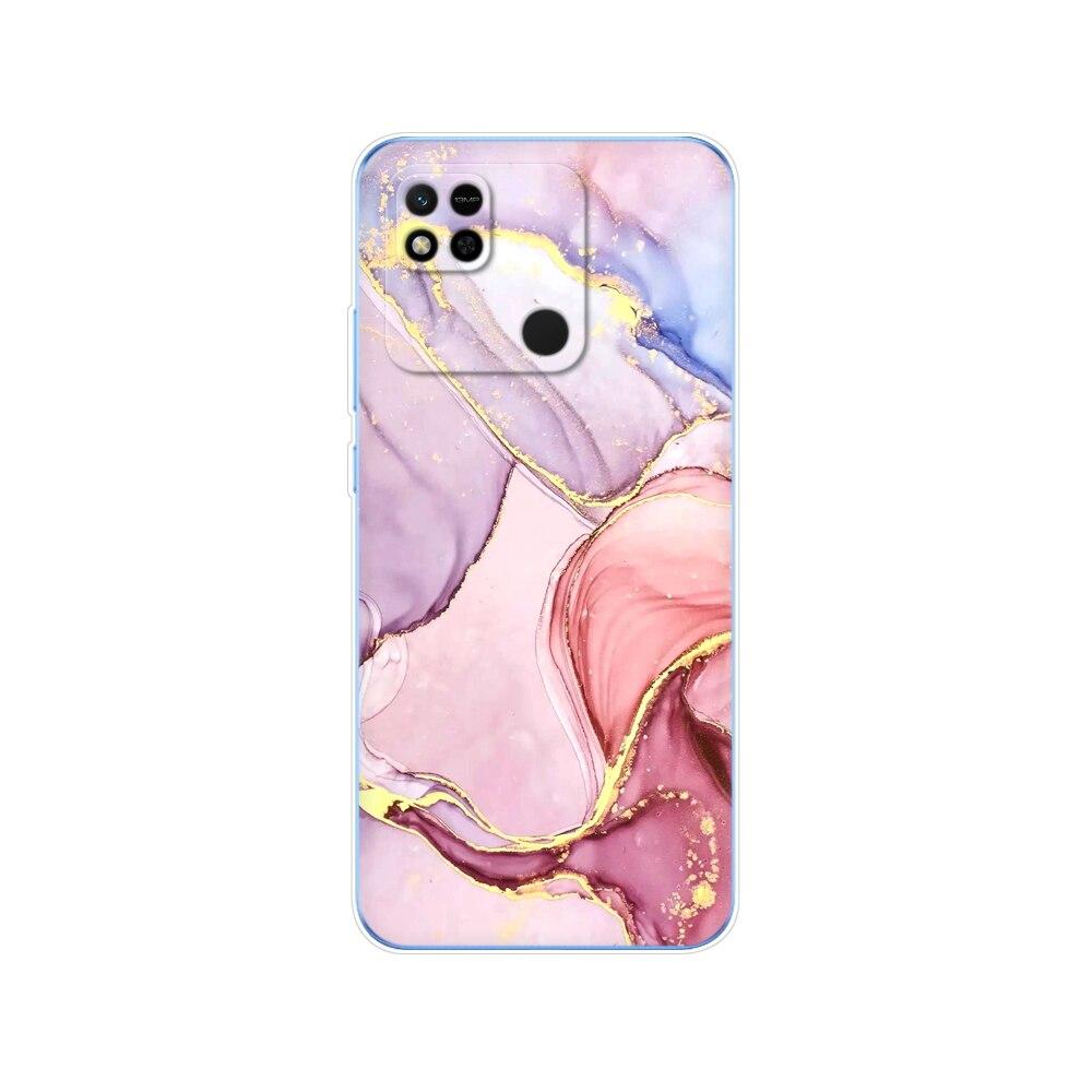 For Redmi 10A Case Back Cover For Xiaomi Redmi 10A Phone Case Redmi10A Bag Tpu Soft Silicon Protective Bumper Etui Funda Coque
