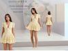 2026 Floral Puff Sleeve Summer Dress – Sweet French Style with Cinched Waist and A-line Skirt.