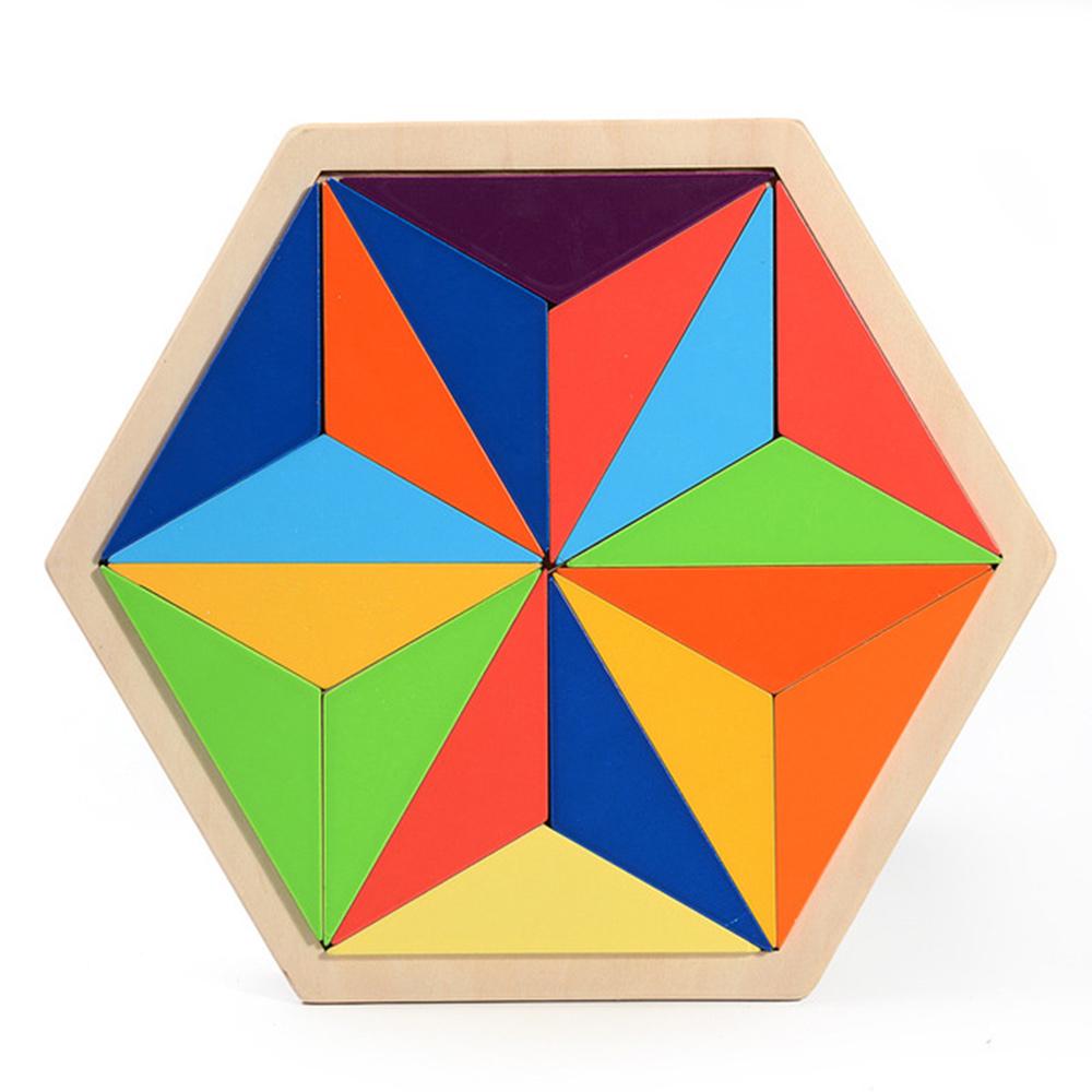 Wood Rainbow Building Blocks Baby Early Learning Instructional  Wooden Toys Colorful Wooden Blocks Toy For Children Kids Gifts
