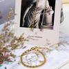 Unisex 18k Gold-Plated Stainless Steel Cuban Necklace/Bracelet, 2-5mm Twisted Chain