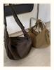 2024 Retro Kaffeefarbe Canvas Umhängetasche - Damen Nische Lazy Style