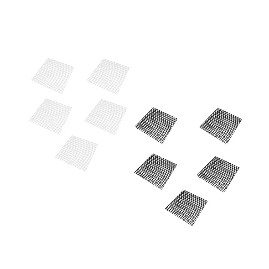 5x Fish Tank Dividers Lids Partition Net Grid Isolate Boards Easy to DIY Fish Tank Lid Bottom Trays Bottom Filter Boards
