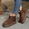Winter New Big-headed Snow Boots Thick-soled Velvet Thickened Bread Cotton Shoes Women's Warm Short Boots