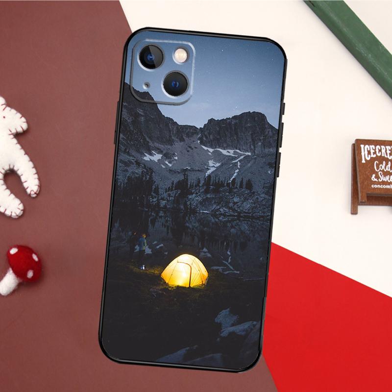 Camping Nature Case For iPhone 17 Pro Max 16 15 14 13 11 12 Pro Max mini 15 16 Plus 16e 17 Air Back Cover