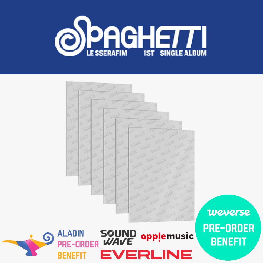 Pre-order LE SSERAFIM 1st Single Album SPAGHETTI Compact ver. & SHOP POB