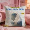 SSEALOOKs Cute Anime Cushion Cover Premium Comfort Reversible Pillow Cove Two In One Design For Any Room  Car Interior