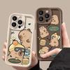 Cute Capybara Silicone Phone Case For Xiaomi Mi 14T 14 13T 13 12T 11 Lite 5G Poco X6 X5 X3 F5 F6 M6 Pro 4G Shockproof Back Cover