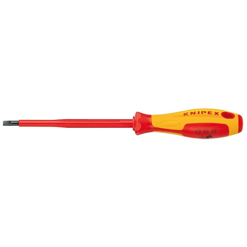 

Диэлектрическая отвертка Knipex Vde Плоский слот Sl 4 0x0 8x100 мм Длина 202 мм