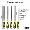 High Carbon Steel File Set, 5 Shapes, One-piece Forming & Quenching Process, for Fitter Grinding & Deburring