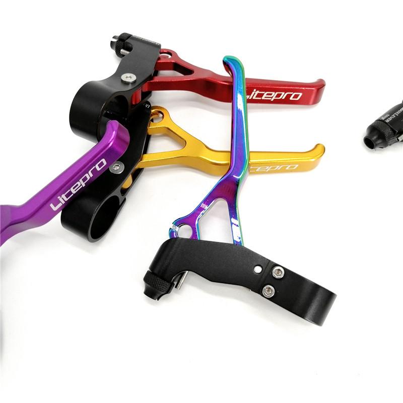 Litepro UltraLight Brake Levers 22.2mm For BYA412 For Brompton Folding Bike Caliper Brake Lever Aluminum Alloy CNC
