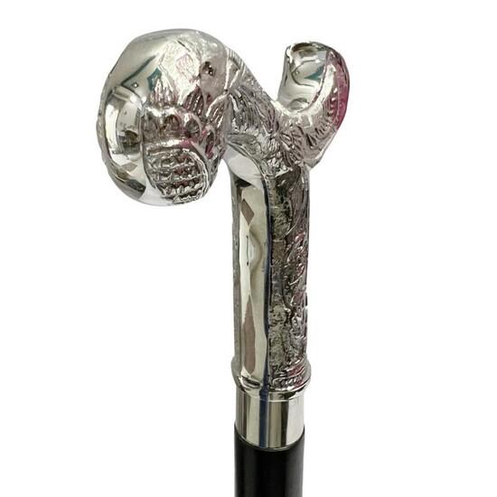 Poignée de Designer en Laiton Style Antique Vintage Canne Victorienne Bâton de Marche en Bois