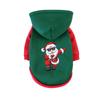 1 Pc Pet Hooded Sweatshirt Christmas Cats & Dogs  Fashion Winter Warm Clothes Suitable For Cats ,Teddy Golden Retriever