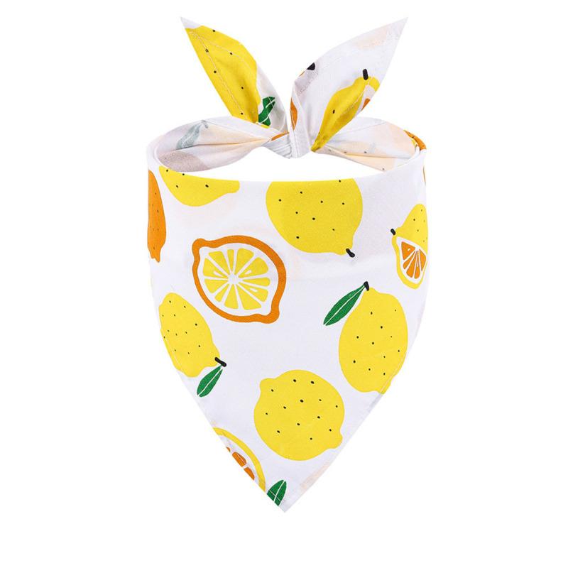Hot! Pet Dog Bandanas Collar Summer Fruit Triangle Scarf Saliva Towel Bandanas Accessories For Dogs Cats