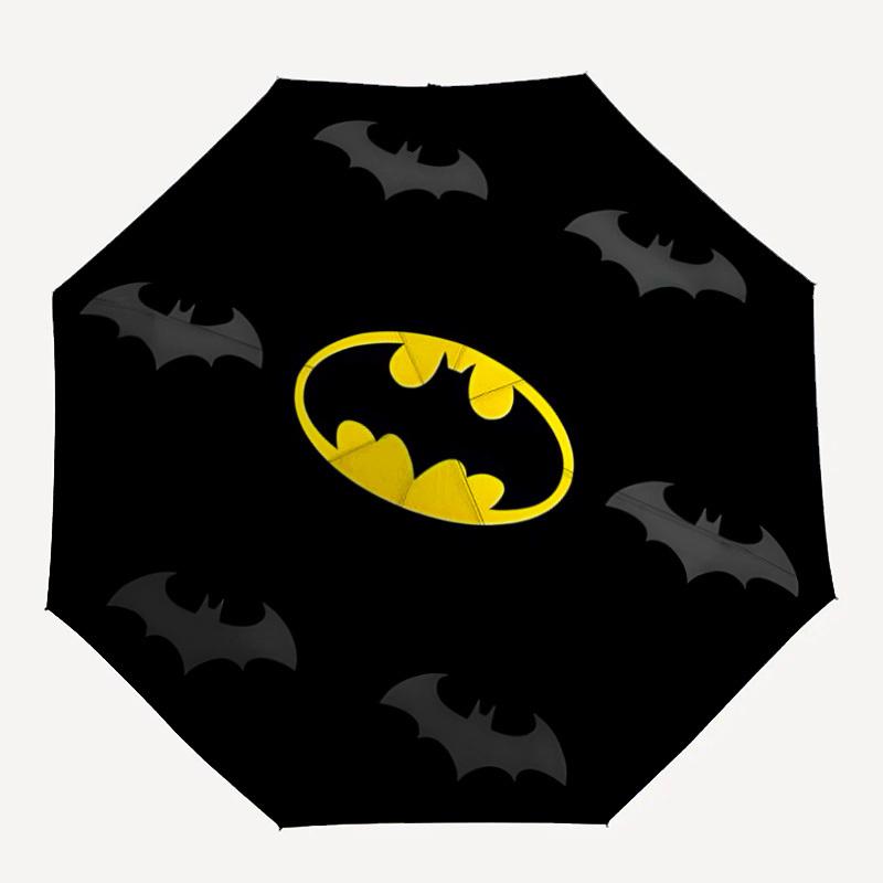 1pc Batman Automatic Folding Umbrella - Compact 8-Rib Design,Festive Gift for Friends & Family, Compact Umbrella 21122