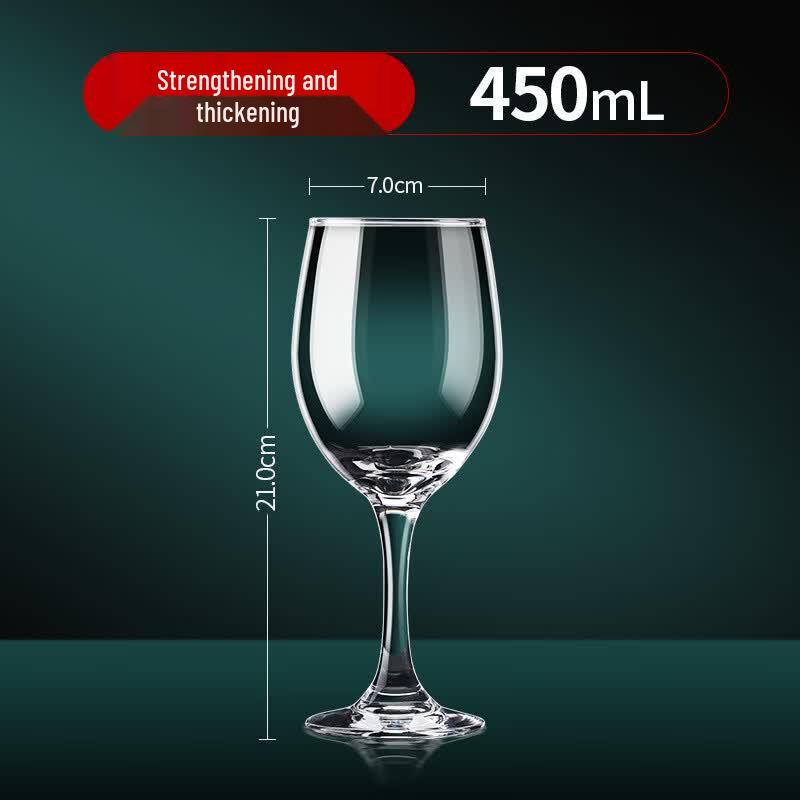 MDNG Crystal Glass Wine Goblet Set (5pcs, 450ml)
