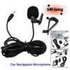 Car Microphone 5m Long Mic Stereo SM Lotus 3.5mm Mono 2.5mm Jack Plug Audio Navigation Wired Clip External Wires Auto Mics Radio