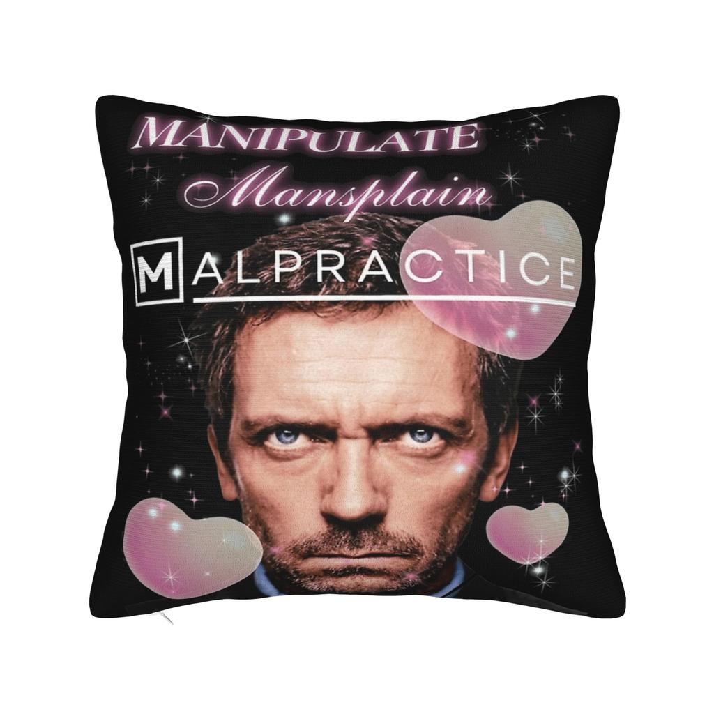 House MD Dr Gregory House Pillow Covers Product Soft Cushion Cover Decorations  Throw Pillow Case Cover Home Multiple Sizes