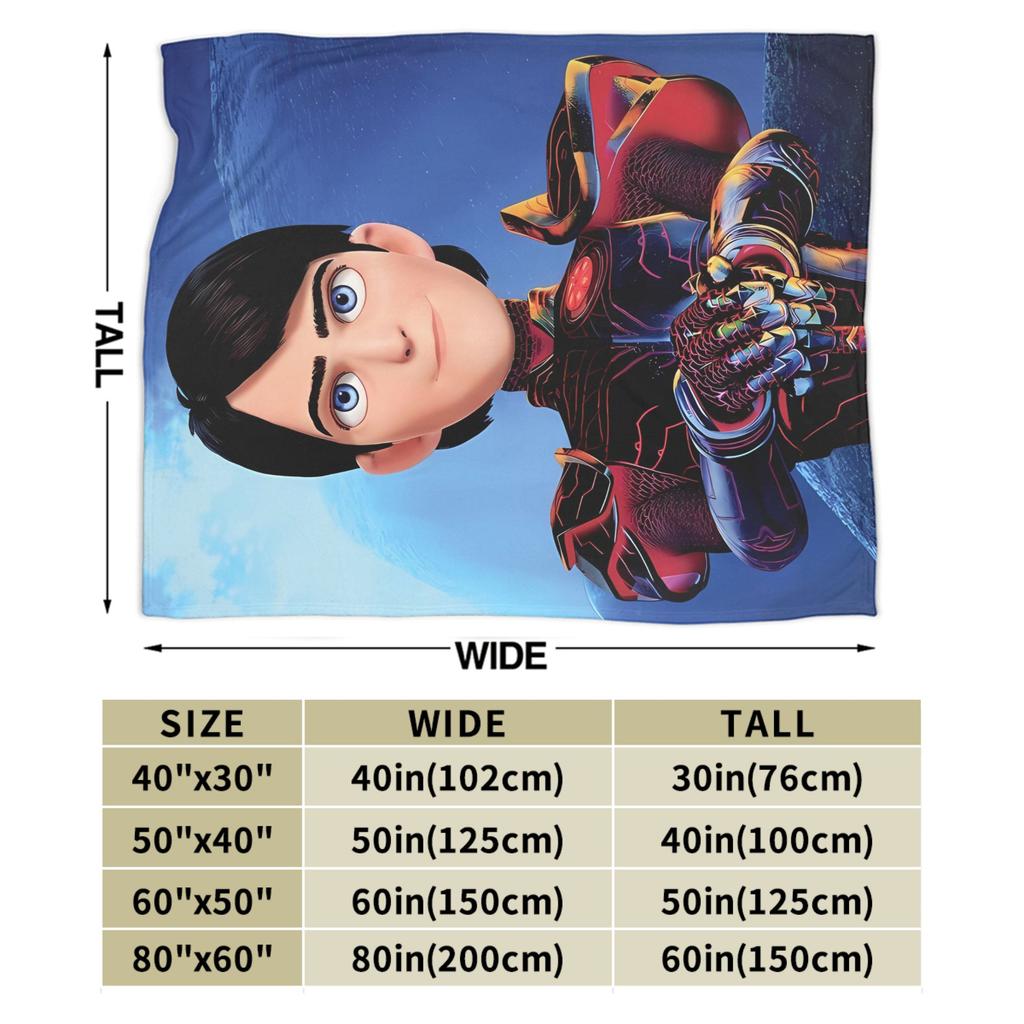 Trollhunters Tales Of Arcadia Blanket Super Warm Graphic Plush Throw Blanket For Couch Bed Picnic Flannel Bedspread Bed Cover