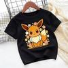 Children's Pure Cotton T-shirt with Pokémon Jigglypuff Design, Suitable for Summer 2026, Loose-fitting Top for Girls, Y2K Style.