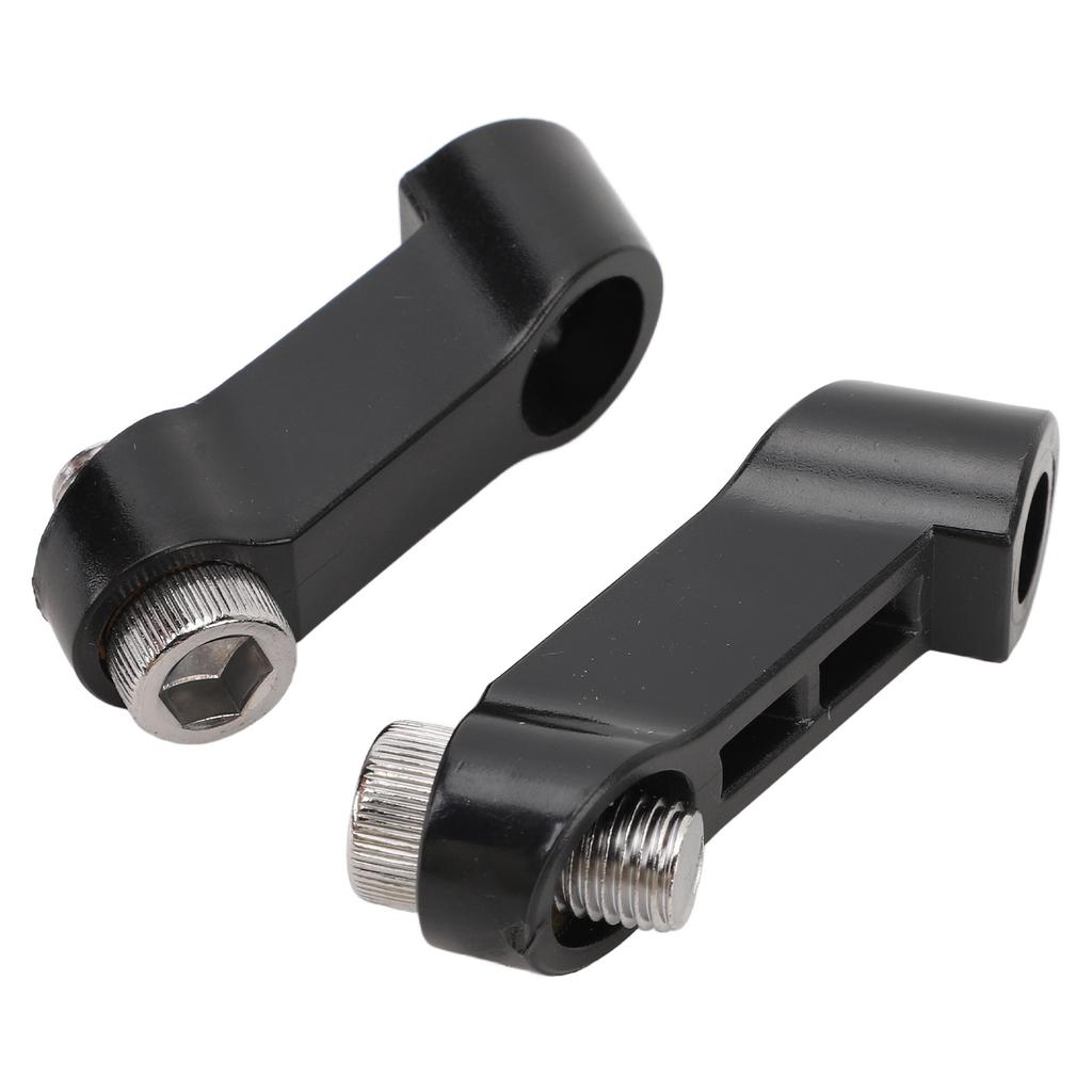 Pair of Motorcycle Mirror Mount Riser M10x1.25 RH LH Rearview Side Mirror Extender Adapter