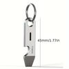 1 Titanium Alloy Keychain Pendant - Multi-Functional EDC Tool with Bottle & Box Opener, Durable Metal Key Ring for Car Keys