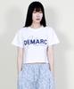 Deumakeu Logo Graphic Crop Short Sleeve T-Shirt White