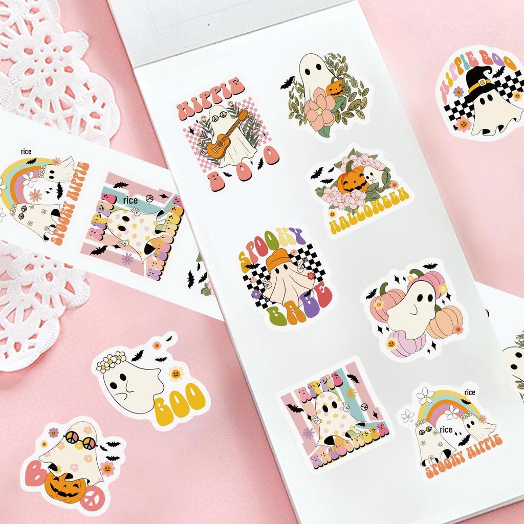 Cartoon Festival Gift Stickers - 500/Roll for Journals and Sealing