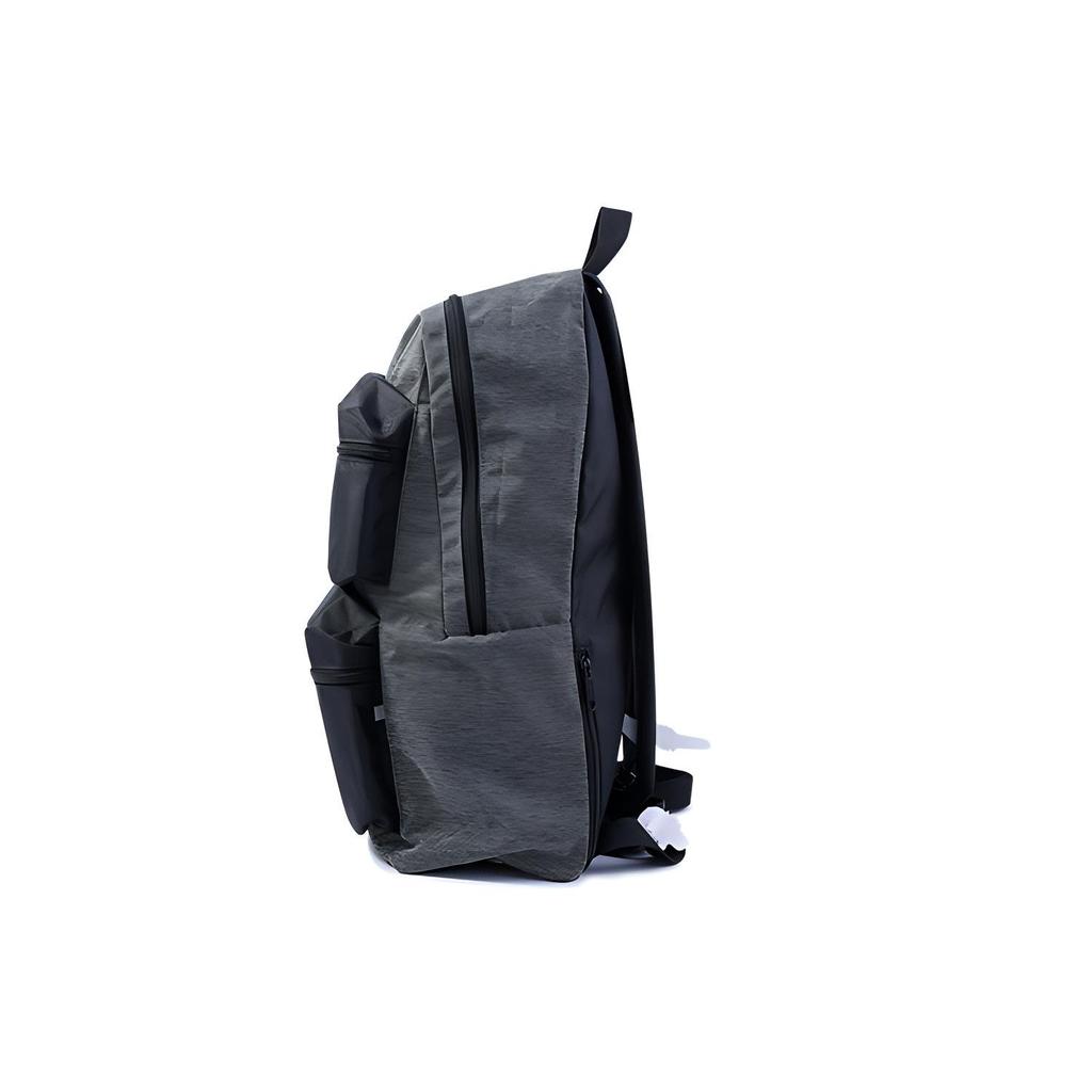 New Balance Large Capacity Student Fabric Laptop Backpack Unisex Backpack Gray Black NCGCB3F113