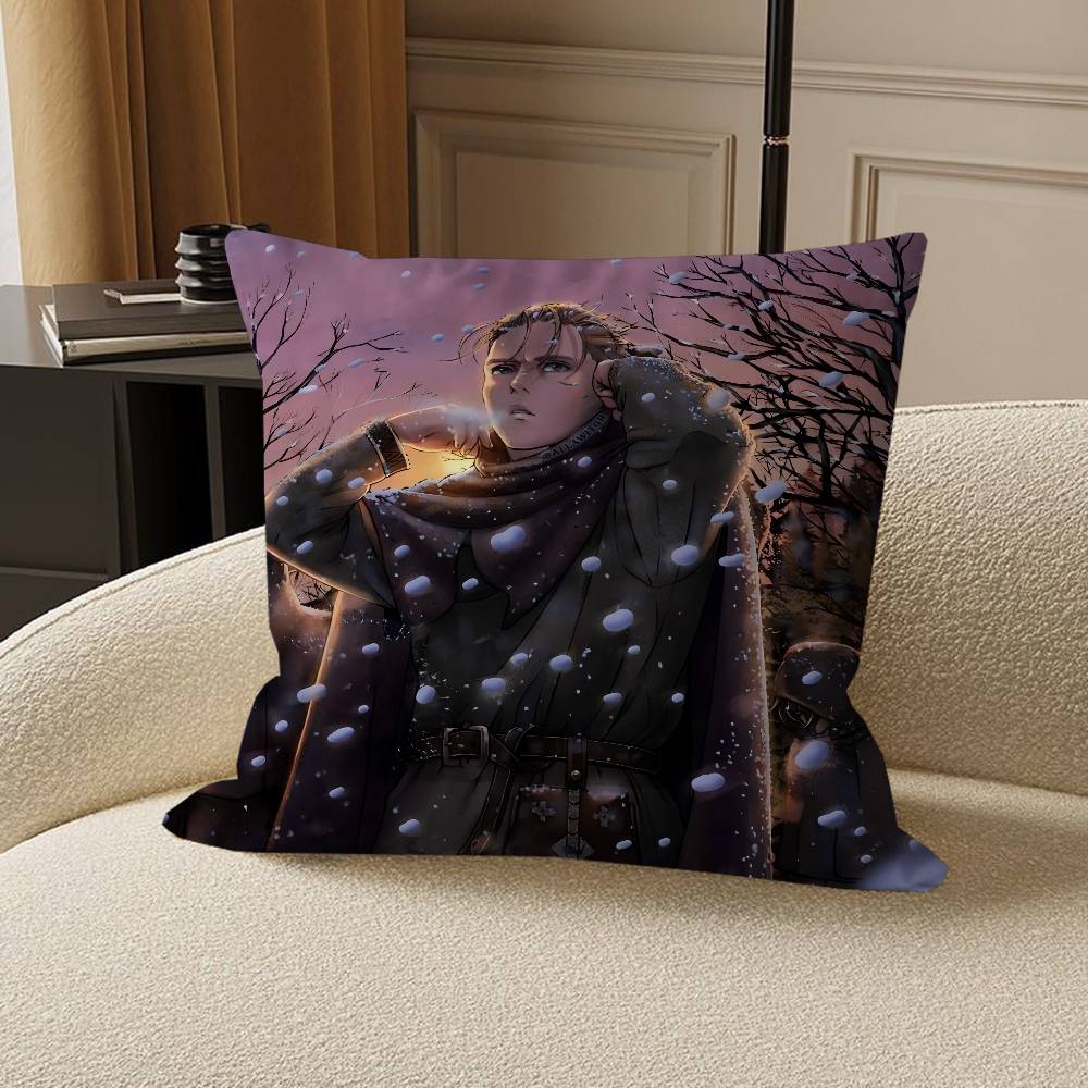 Vinland Saga Office Cushion Pillowcase Car Cushion Cover45X45CM Lumbar Pillowcase Sofa Pillowcover