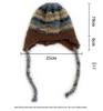 Korean Style Children's Colorful Plush Knit Hat - Soft, Warm Wool with Ear Protection