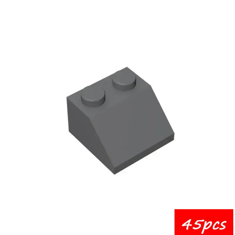 45PCS Assembles Particles 3039 Slope 45 2x2 Bricks Building Blocks Parts  DIY Assembly Educational Toys For Children Kids Gift