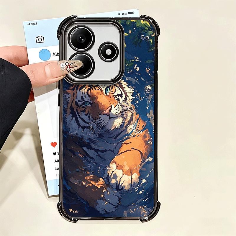 Superior Tiger Pattern Art Soft Phone Case For Xiaomi Poco X7 X8 Pro Max X6 X5 X3 F8 Ultra F7 M8 M7 M5S Redmi 15C 15A 15 14C 13C