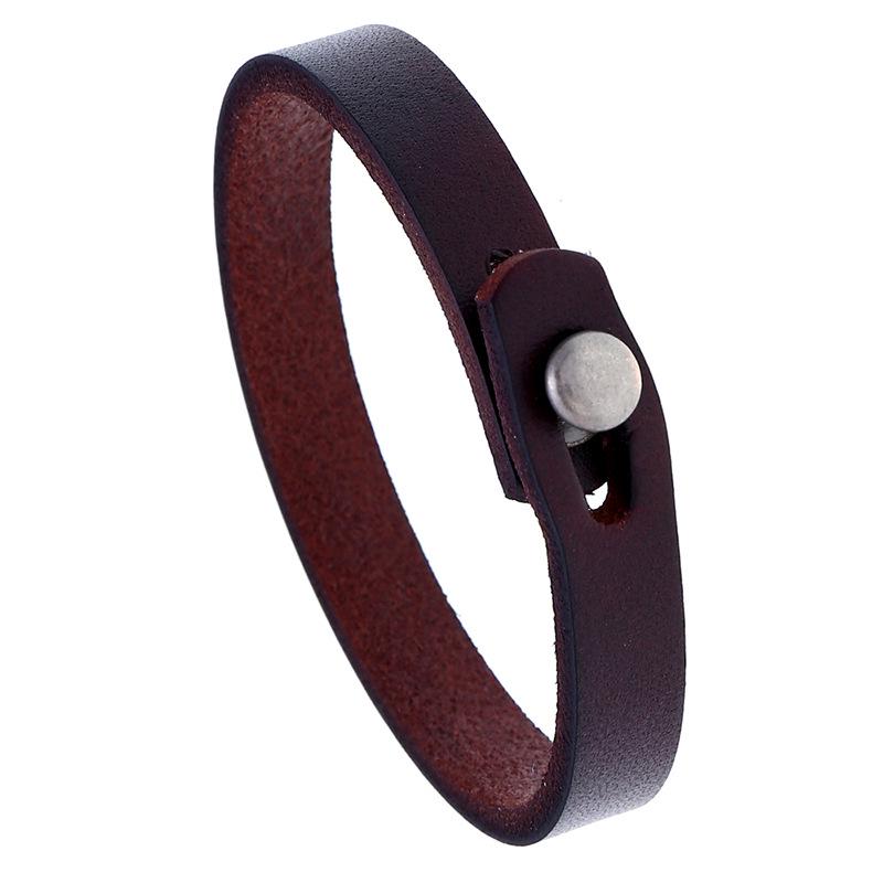 Retro Ethnischer Stil Handgefertigt Echtes Leder Armband Rindsleder Armband Herren Internetberühmt Personalisiert Vielseitig Luxus Schmuck