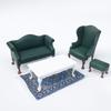 Puppenhäuser im Maßstab 1:12 Loveseat Miniatur Couch Möbel Rollenspiel für Kinder Puppenhaus Möbel Modell für Puppenhäuser
