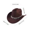 1Women's Sparkling Rhinestone Decorated Cowboy Hat Western Style Sequin Rhinestone Cowboy Hat Suitable for Parties and Daily Use