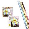 Multipurpose Vibranting Birthday Party Wrapping Paper Set Unique Designs Small Rolls for Presents Craft Supplies