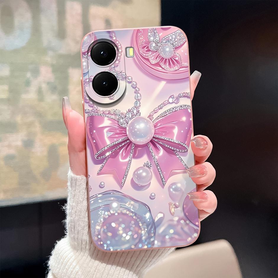 Case For Xiaomi Poco X7 X8 Pro Max Beautiful Bowknot Flower Anti-Fingerprint Unique Phone Cover For PocoX7Pro PocoX8ProMax Coque