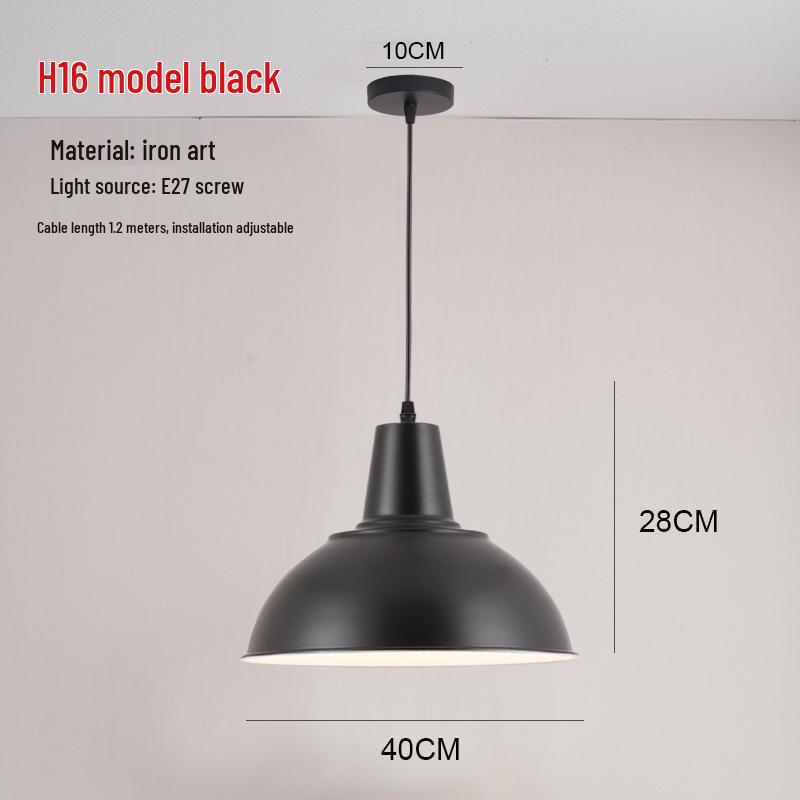 Retro Industrial Pendant Light - Nordic Style for Dining and Office Spaces