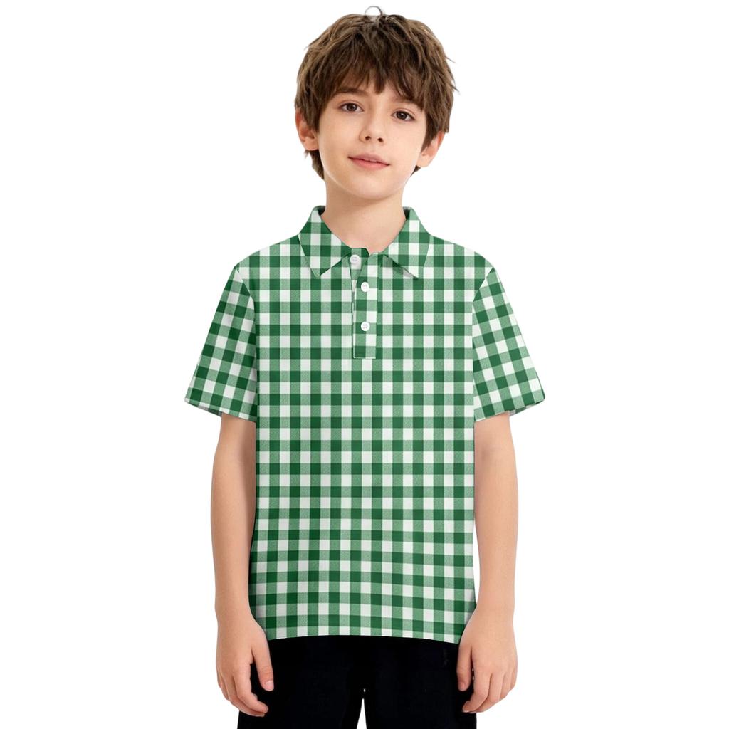 Children's Daily Casual Short-sleeved Print Tops T-shirts Shirts