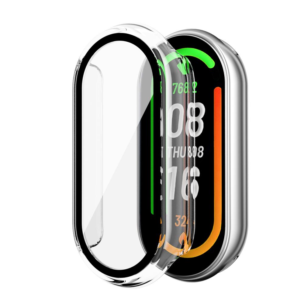 Case For Mi Band 9 8 Protective Hard PC Bumper Screen Protector Tempered Glass+Cover For Xiaomi Mi Band 9 NFC Watch Accessories