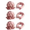 2/4/6Pcs Satin Heatless Hair Curler,Hair Rollers Heatless Curls with Hair Caps,Soft Heatless Curling Rod Headband for Long Hair