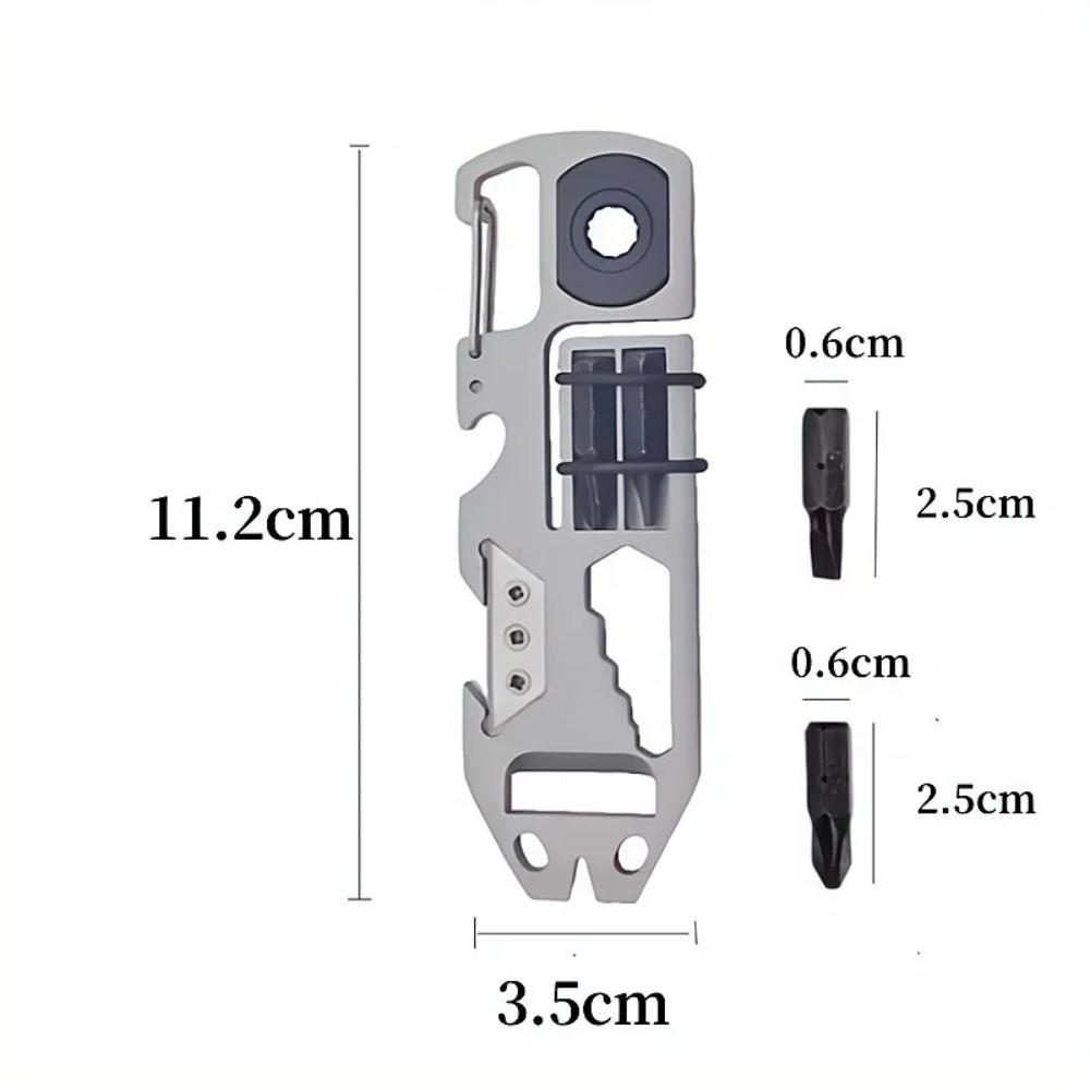 10 IN 1 Ratsche Schraubendreher Multifunktionales Brecheisen Mini EDC Multitool Inbusschlüssel Flaschenöffner Outdoor Fahrradreparaturwerkzeuge