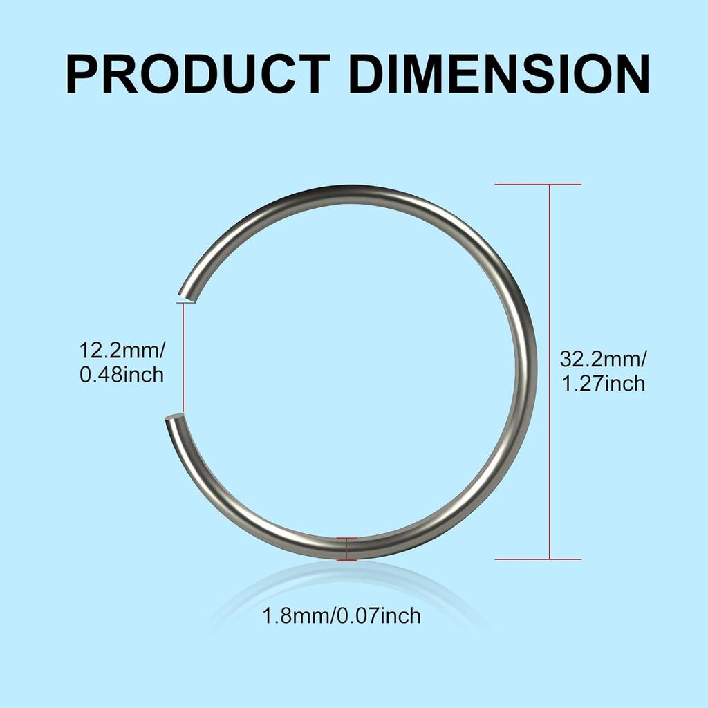 68146592AA Front Axle Carrier Snap Ring Replacement C Clip Retaining Ring, for 2012-2017 Dodge Ram 1500, Retaining Ring Circlip (Pack of 2)