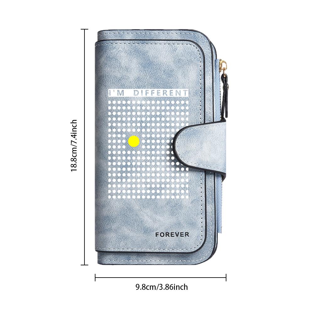 Stylish Long Wallet Casual Purse Card Holder for Daily Use